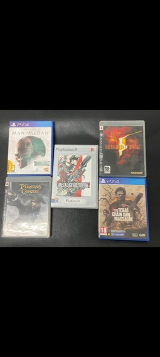 5 Juegos PS2, PS3 y PS4 - Variados