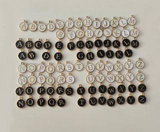 Abecedario dije bisutería montaje