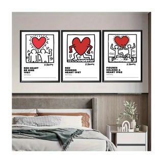 3pz Keith Haring - Quadri Pop Art Moderno Astratto