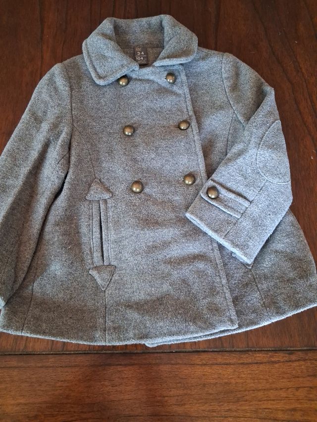 Abrigo niña gris - Talla 104