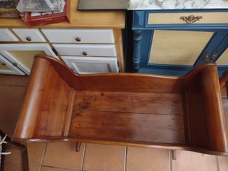 Cuna moisés madera pino gallego