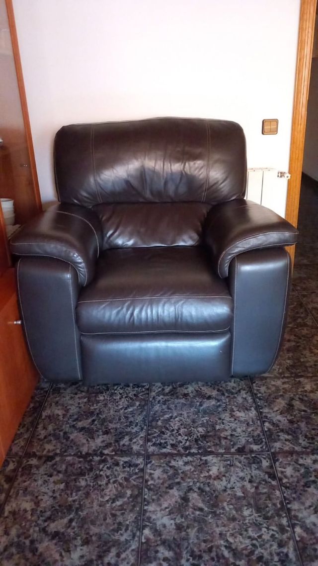 Sillón Relax Piel Marrón