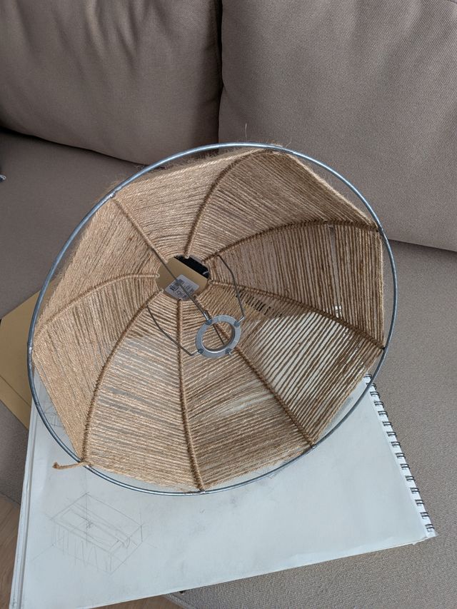 Lámpara colgante de cuerda