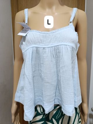 Camisola gasa azul - Talla L