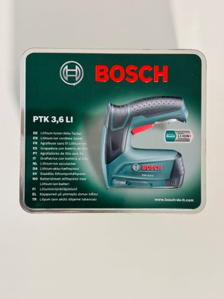 Bosch Grapadora a batería PTK 3.6 LI Nueva