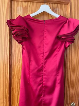 Vestido Carmen Horneros Rojo XL