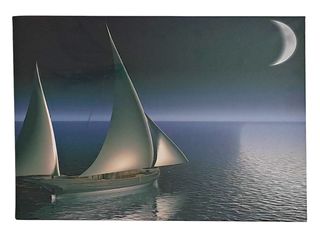 5 Quadri Tele Canvas Moderni Mare Spiagge Tramonti