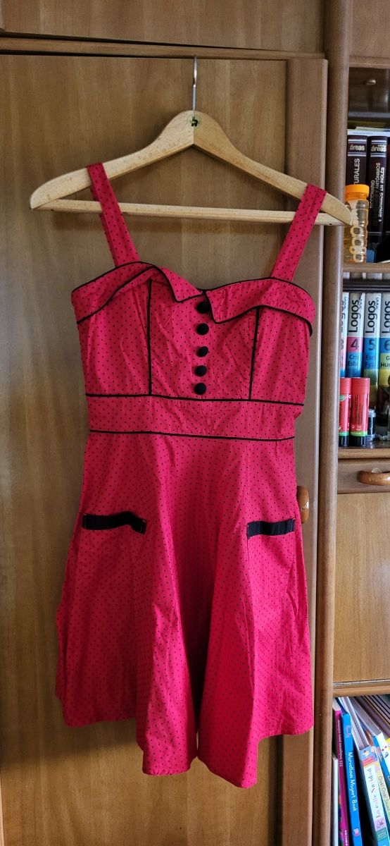 Vestido rojo Hell Bunny lunares