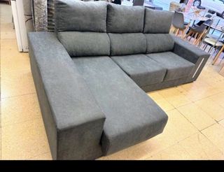 Sofá chaise longue gris y beige NUEVOS