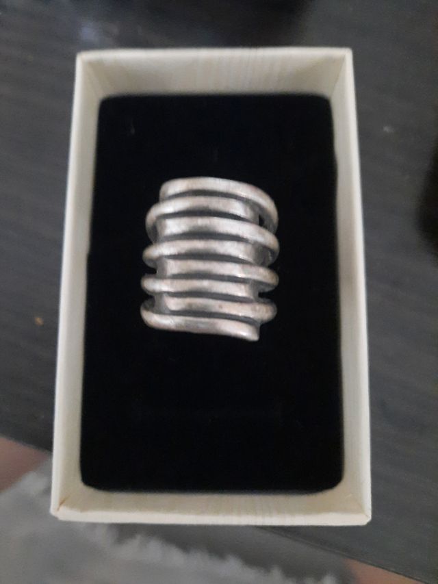 Anillo Uno de 50 bañado en plata 