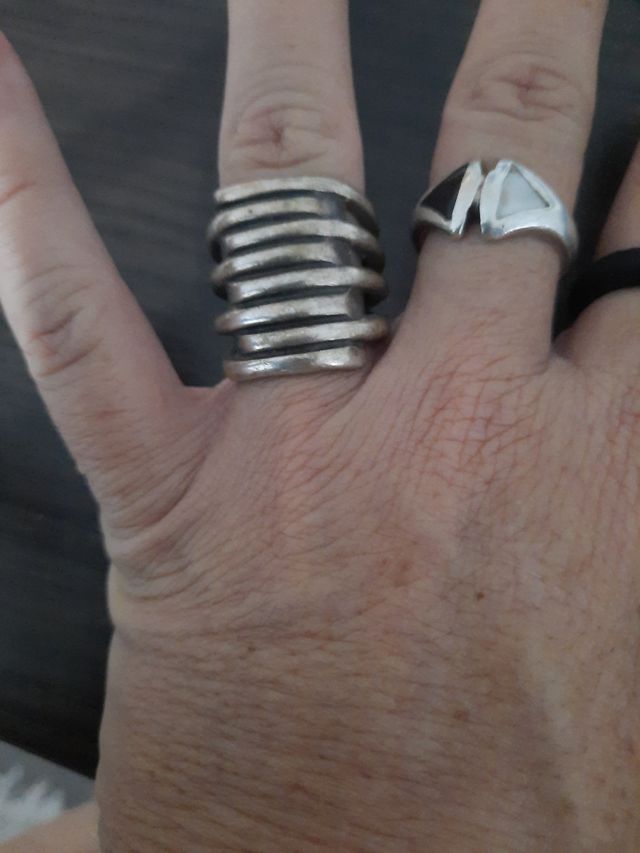 Anillo Uno de 50 bañado en plata 