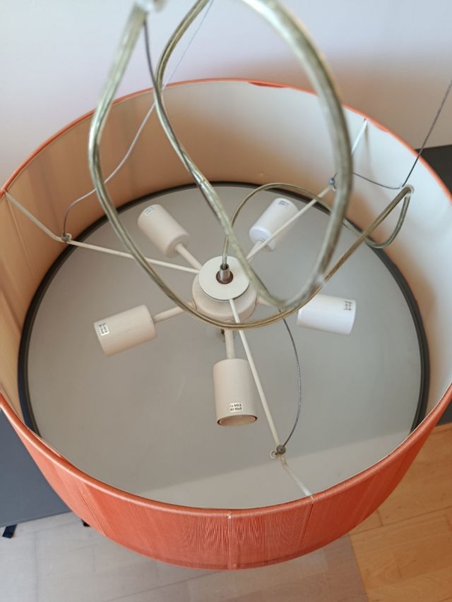 Lámpara techo naranja