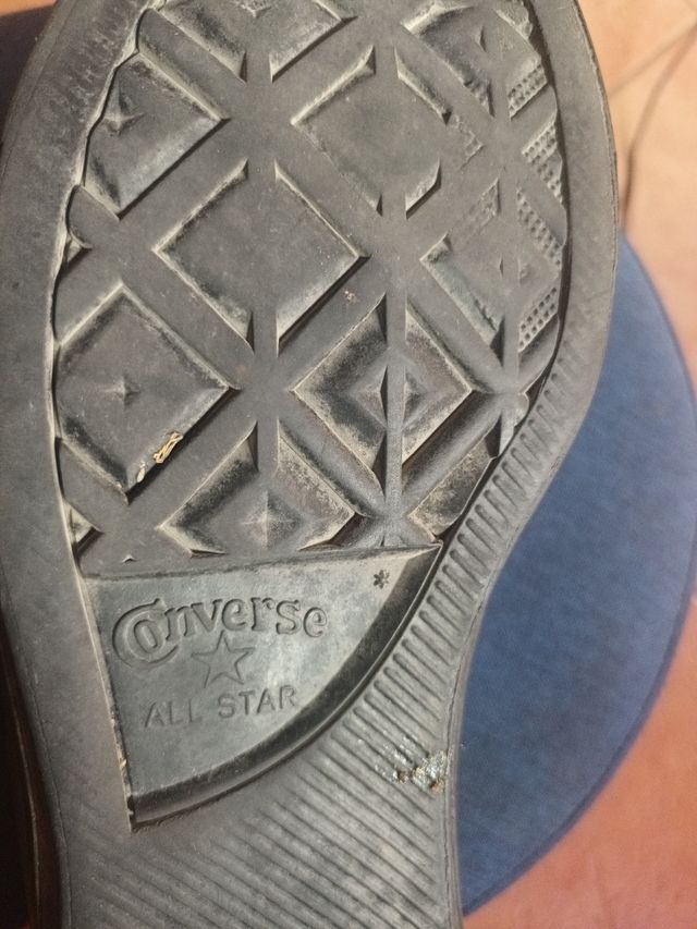 Converse botas negras cuero