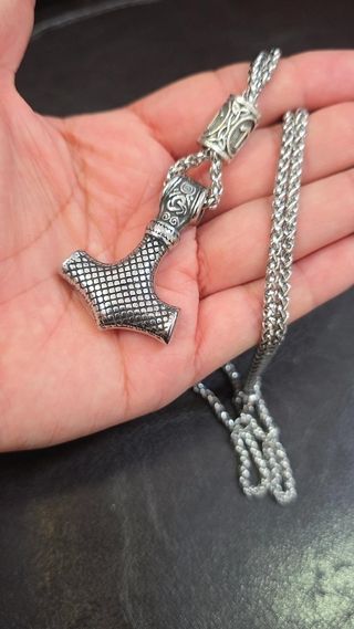 Collar Mjolnir Acero Inoxidable