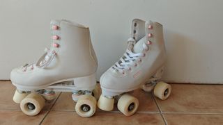 Patines Oxelo 4 Ruedas Blancos Número 36