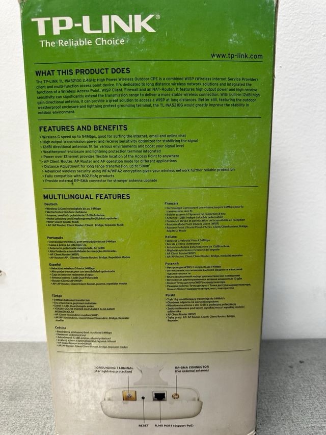 TP-Link TL-WA5210G CPE exterior 2.4GHz
