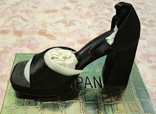 Sandali neri tacco alto