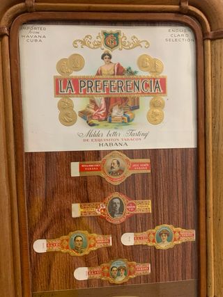 Quadro pubblicitario sigari La Preferencia