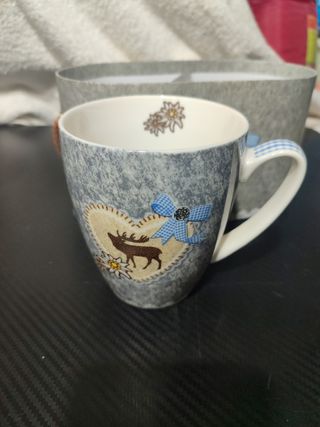 Juego de 2 tazas porcelana