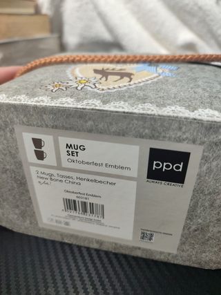 Juego de 2 tazas porcelana