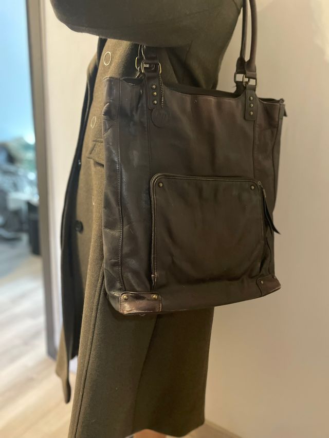 Bolsa para portátil HP marrón exterior