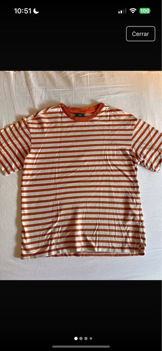 Camiseta rayas H&M 100% algodon