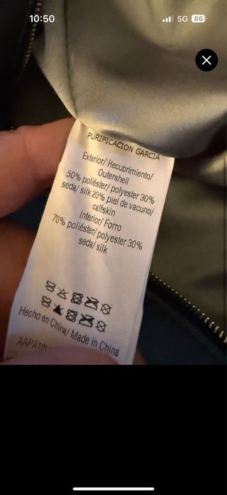 Bolso Purificación García azul verdoso