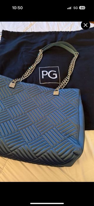 Bolso Purificación García azul verdoso