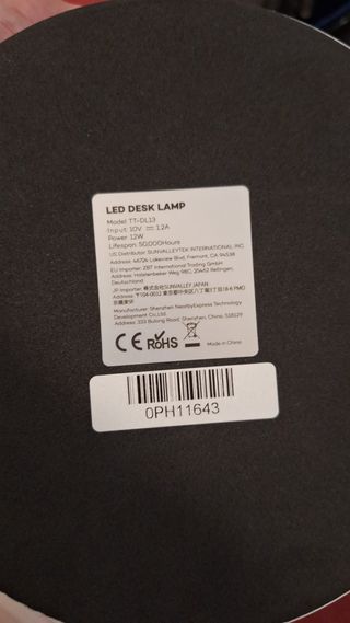 Lampada Scrivania bianca LED Taotronics TT-DL13