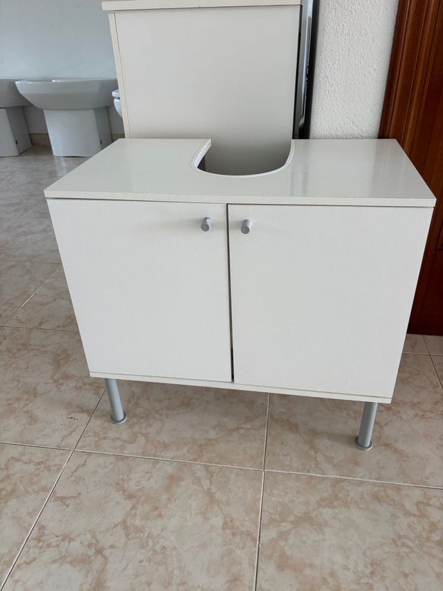 Mueble baño blanco - 2 puertas