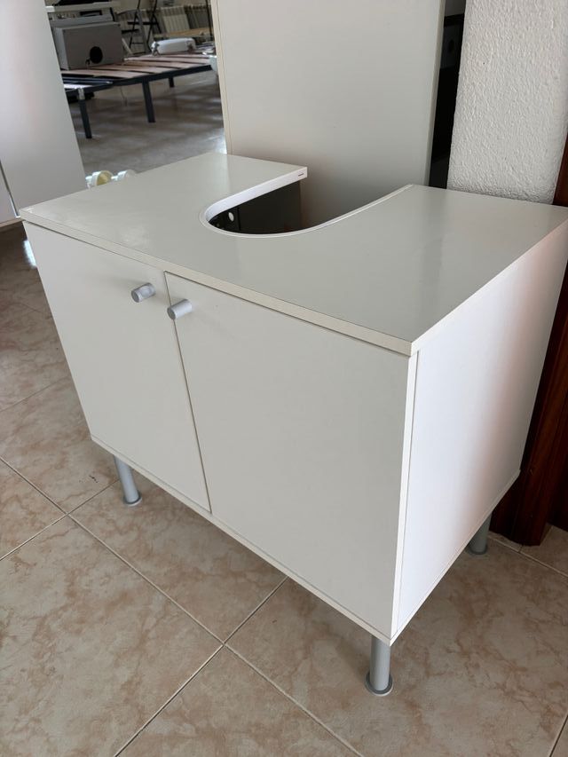 Mueble baño blanco - 2 puertas