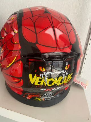 Casco Shiro Venomous Rojo VISERA OSCURA DE REGALO