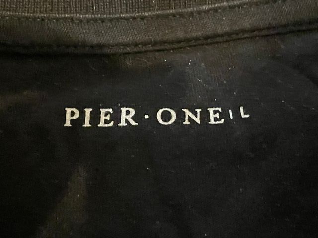 Polo negro - blanco hombre