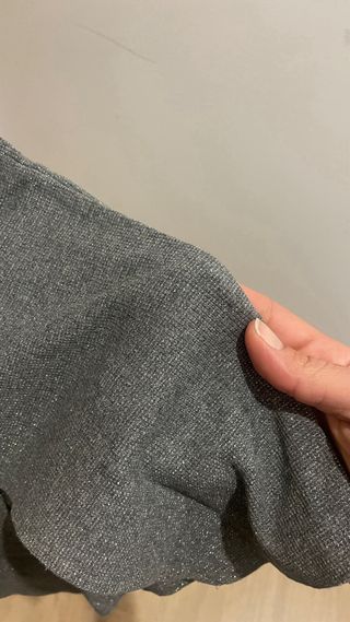 Vestido Pull&Bear gris plata, talla S