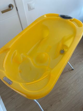 Bañera bebé plegable amarilla Jané