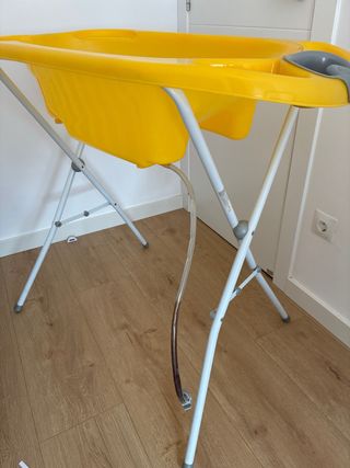 Bañera bebé plegable amarilla Jané