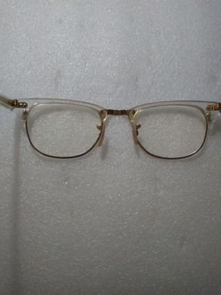 Gafas Rayban Clubmaster beige/doradas