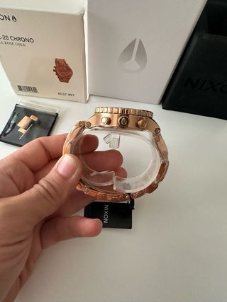 Reloj Nixon 42-20 Chrono all rose gold