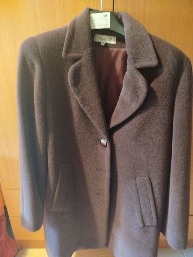 Abrigo mujer marrón Riset - Talla 42 o44