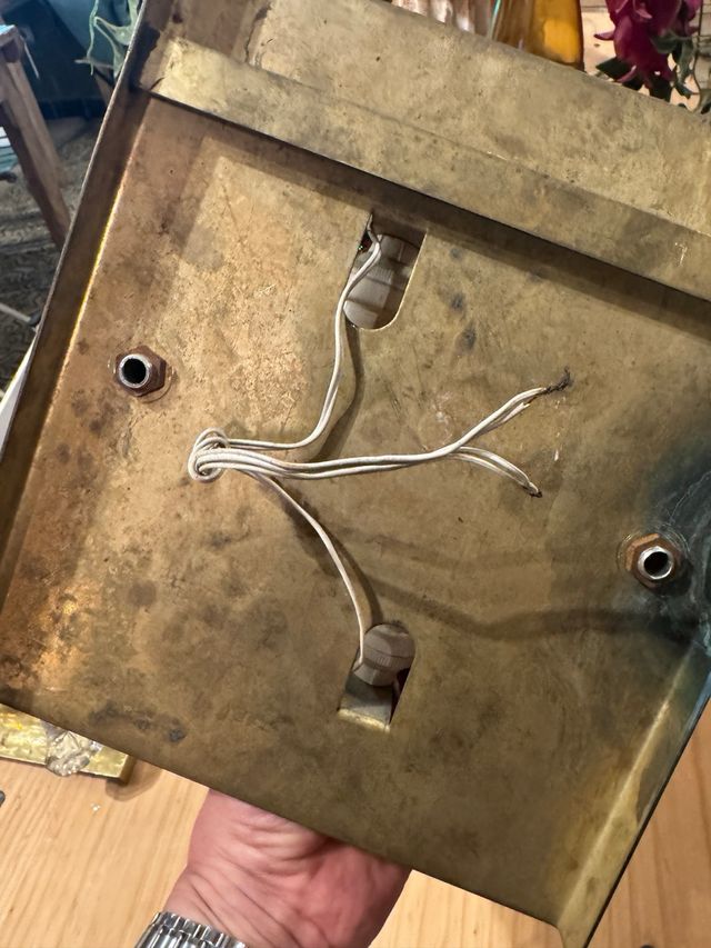 Dos  lámparas Apliques antiguos.  años 60. MURANO