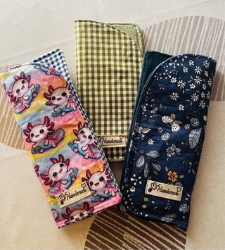 Fundas gafas - Azul con flores