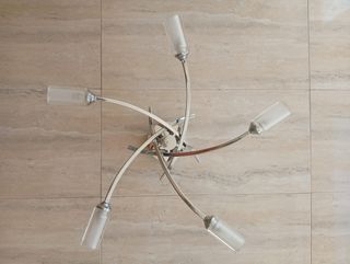Lámpara techo 5 luces cristal