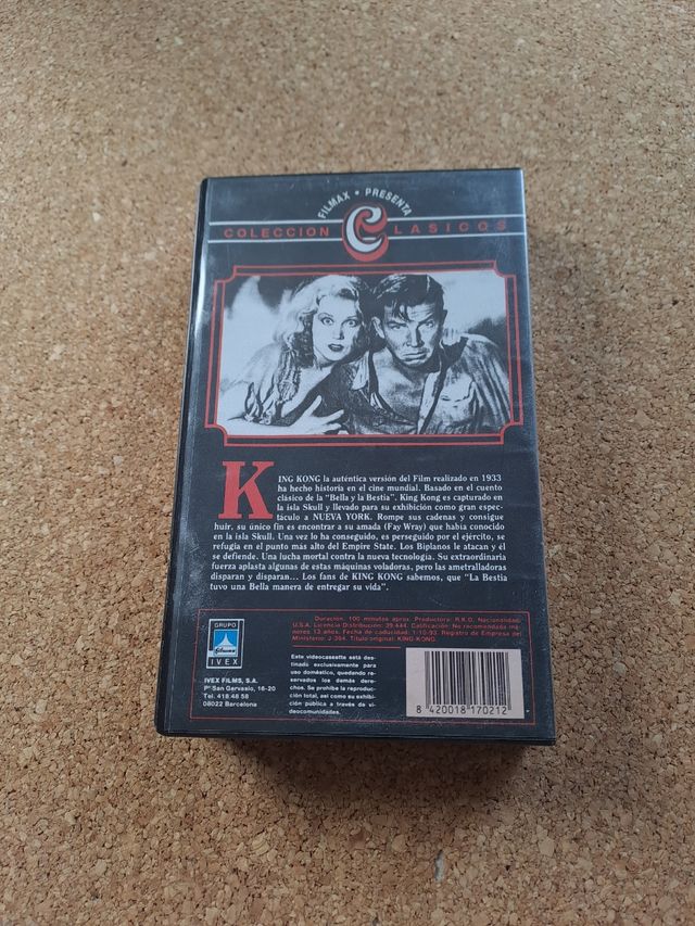 King Kong VHS (Película Clásica)