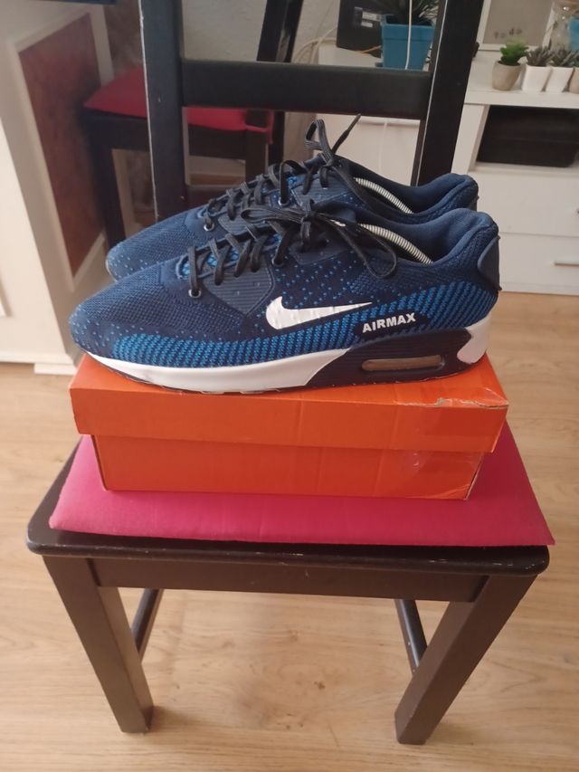 Zapatillas azu y blanco no ajutentica # 44 buen st