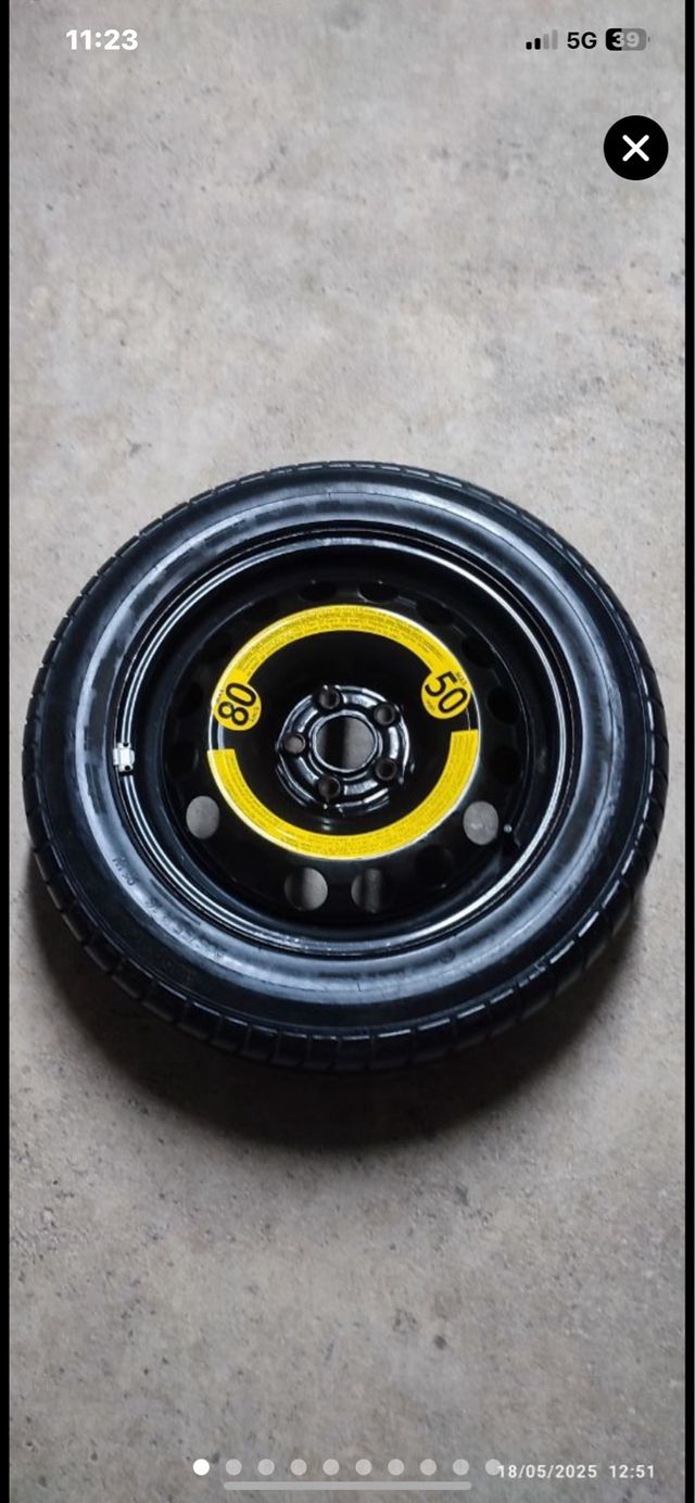 Rueda repuesto Seat León 205/55 R16