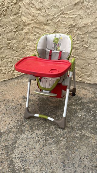 Trona bebé plegable con bandeja