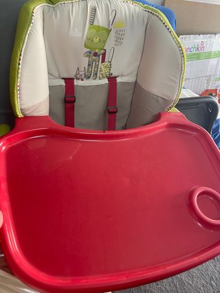 Trona bebé plegable con bandeja
