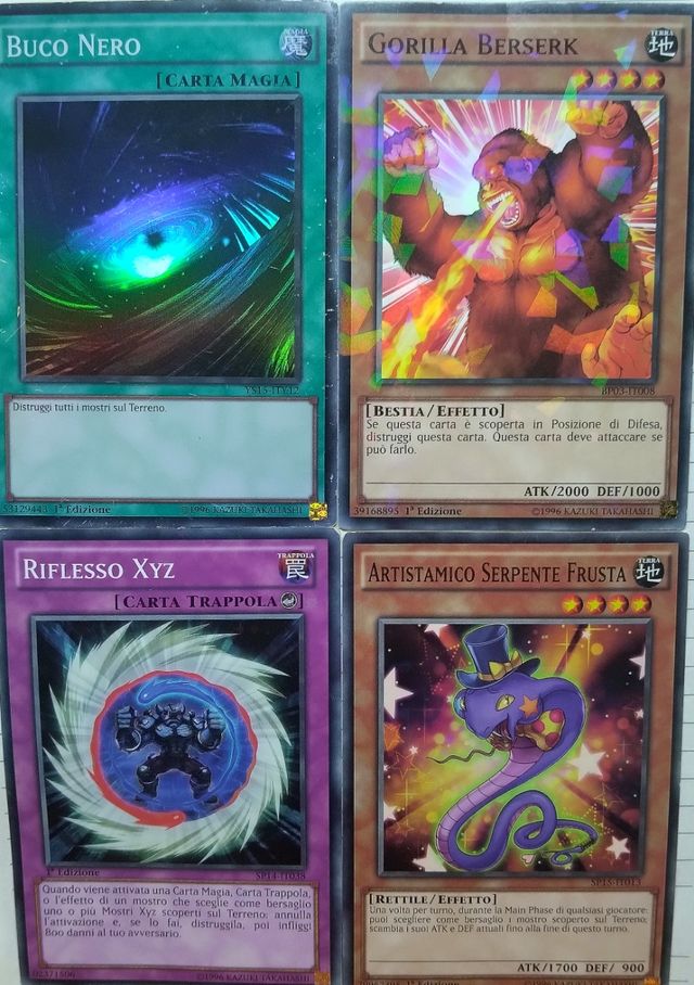 Lotto da 12 carte yu-gi-oh originali. 1a edizione.
