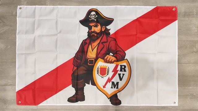 Bandera del Rayo Vallecano (Pirata RVM)