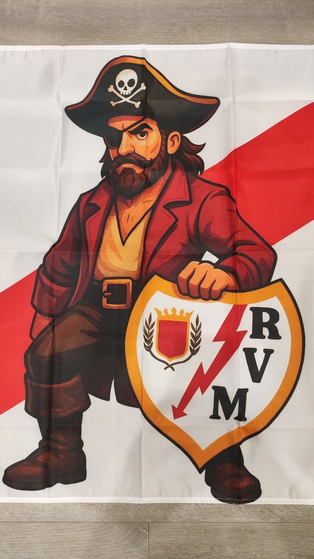 Bandera del Rayo Vallecano (Pirata RVM)